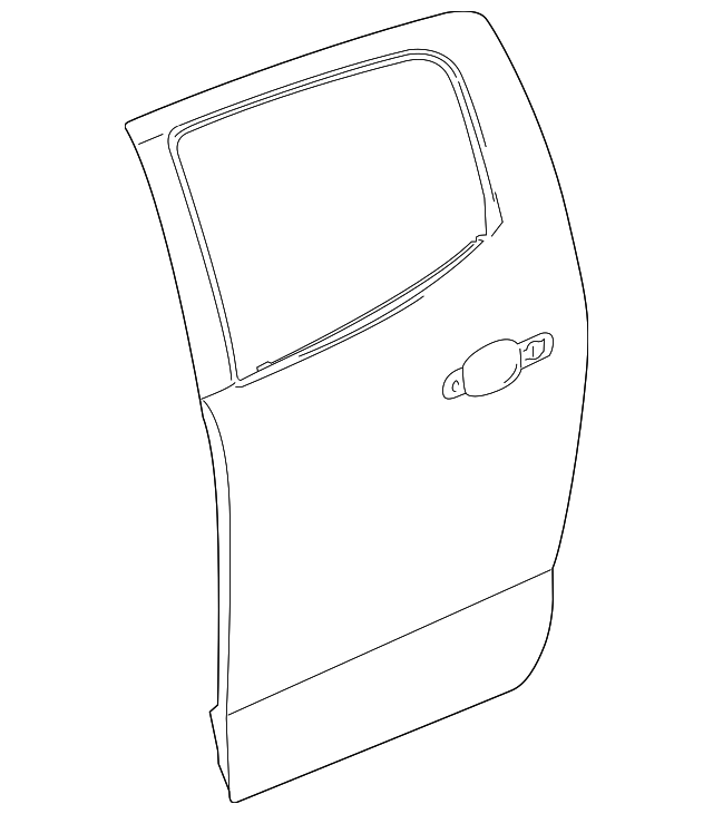 【お気にいる】 Outer Door Side Passenger Rear GM Genuine Panel eBay | 23360179 ワンピース