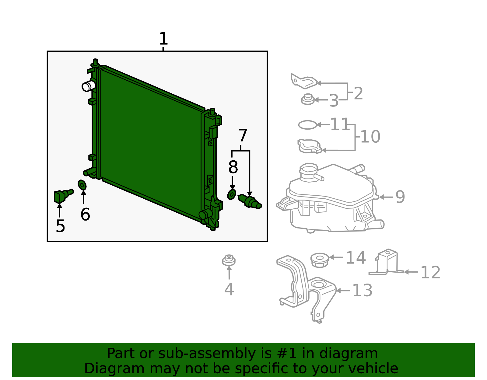 19010-5BF-A11 - Radiator (Denso) - 2020 Honda Civic | Honda Parts Cheap