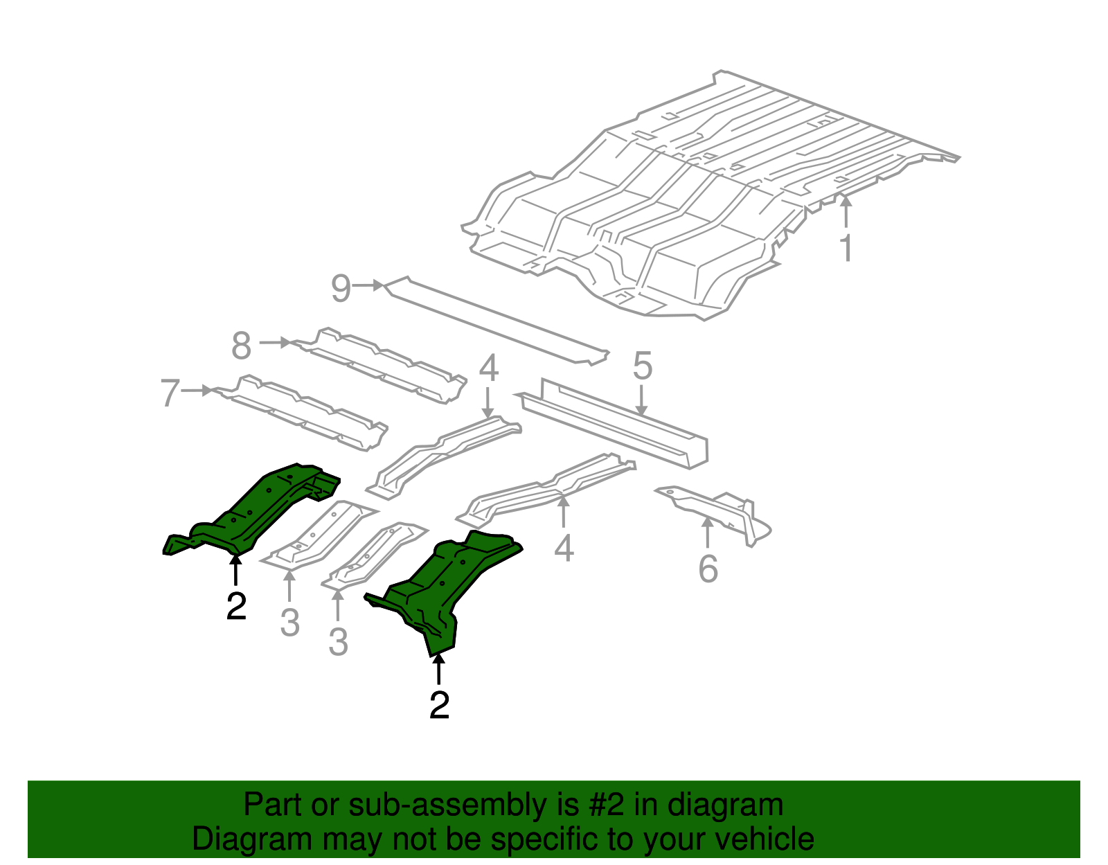 Reinforcement, Body Mt - GM (15295459)