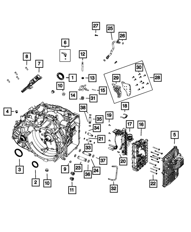 2020 Chrysler Transmission Range Sensor 68425023AA My Mopar Parts