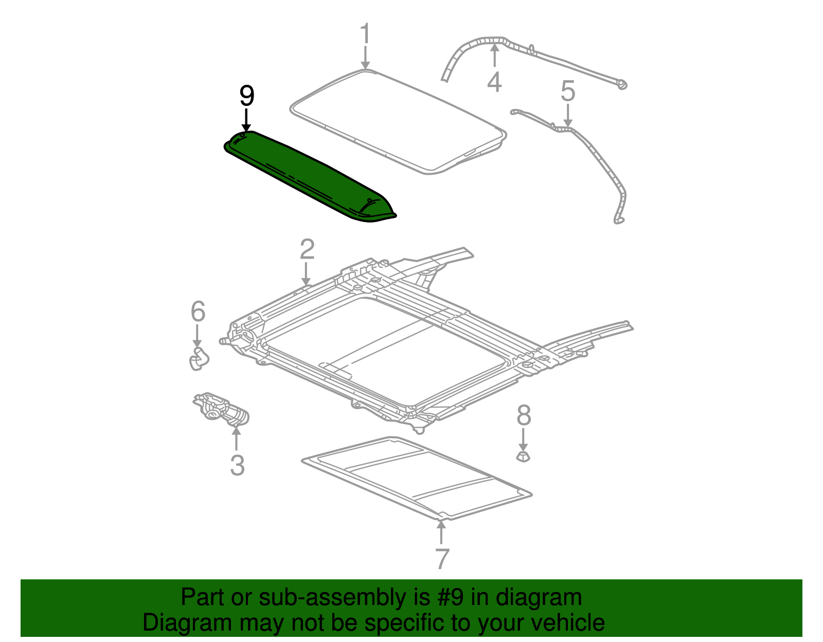 Deflector Pkg, Sun Roof Air - GM (10396556)