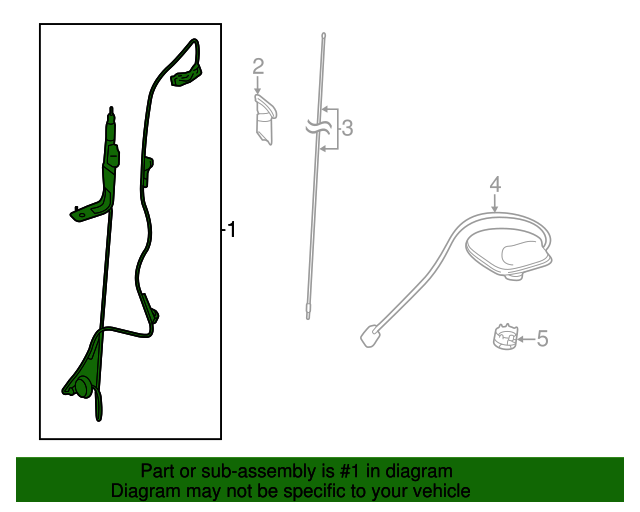 20072013 Toyota Tundra Radio Antenna Base 863090C040 OEM Parts Online
