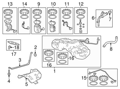 Fuel System Components for 2016 Acura TLX Acura OEM Parts Online