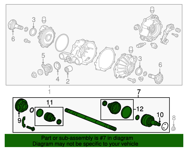 20142019 Cadillac CTS Rear Driver Side HalfShaft Assembly 84550225