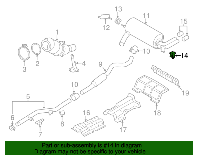 Genuine BMW 18308632154 Actuator Drive, Exhaust Flap FREE