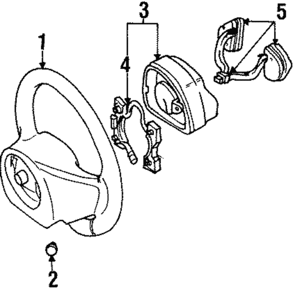 Steering Wheel - Ford (YW1Z-3600-PAR)