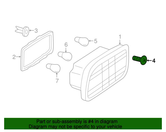 007985004516 Tail Lamp Assembly Screw 20022018 MercedesBenz