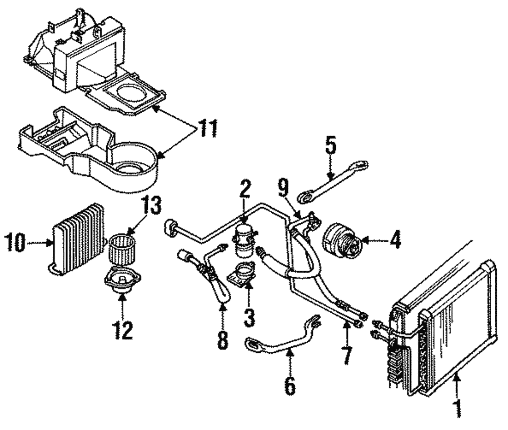 Heating and Air Conditioning Blower Motor with Wheel - GM (12491241)