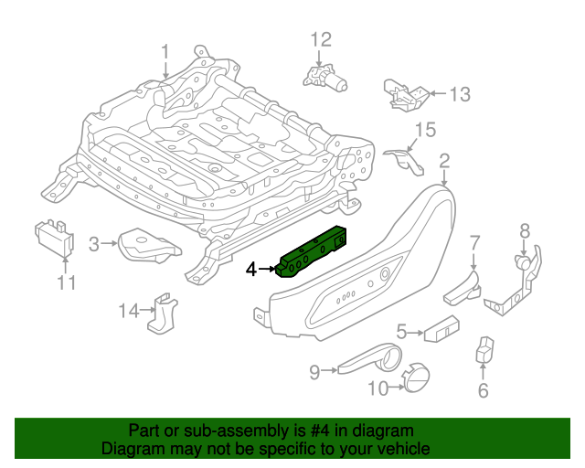20132018 Hyundai Santa Fe Sport Seat Switch 885204Z010 OEM Hyundai