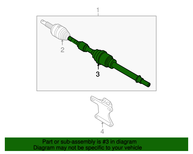 2007 Nissan Altima CV Joint Boot Kit C9741JA00J