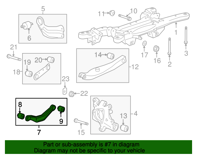 Suspension Control Arm General Motors 25820031 Suspension Control Arm General Motors 25820031