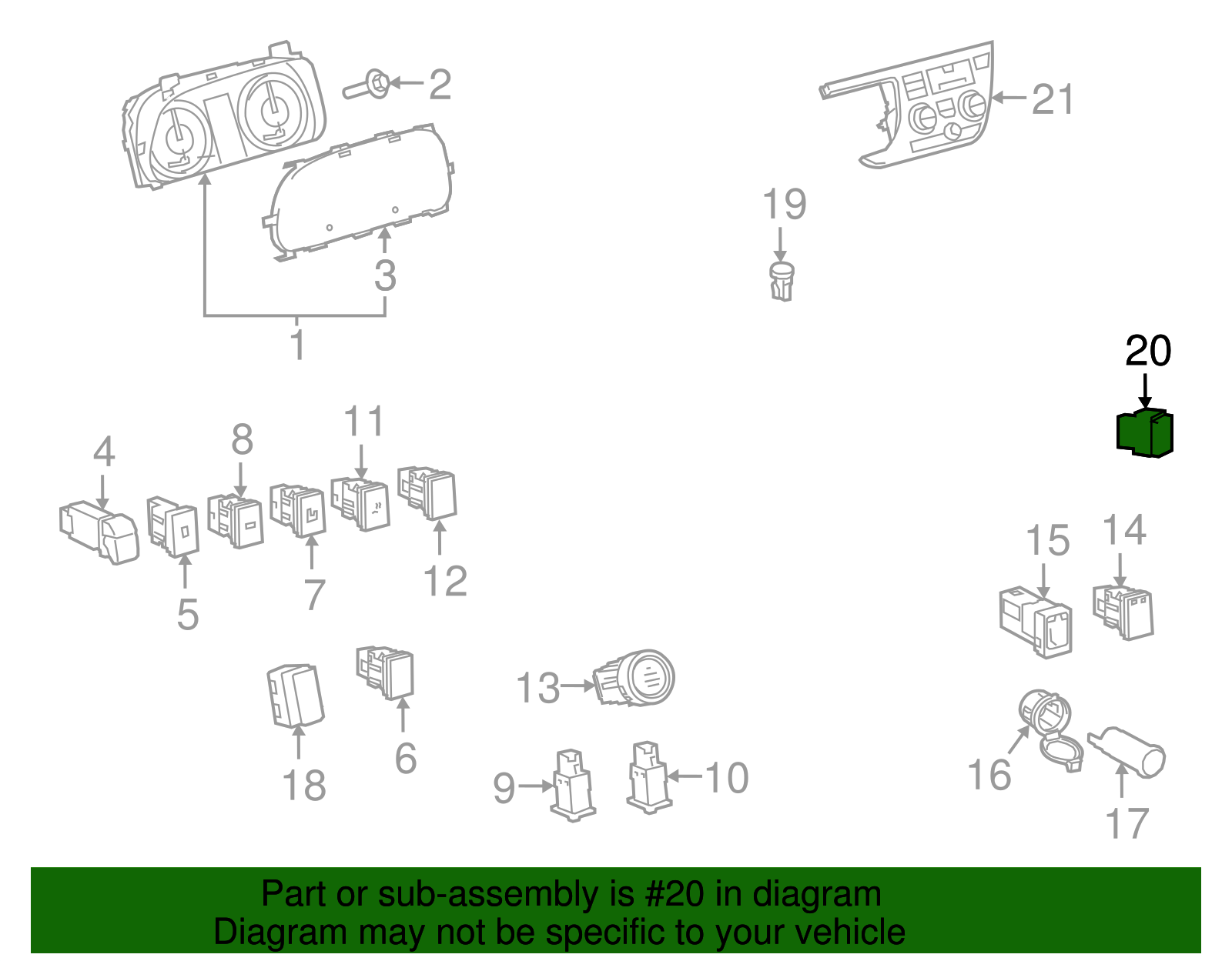 In-Car Sensor - Toyota (88625-45020-B4)