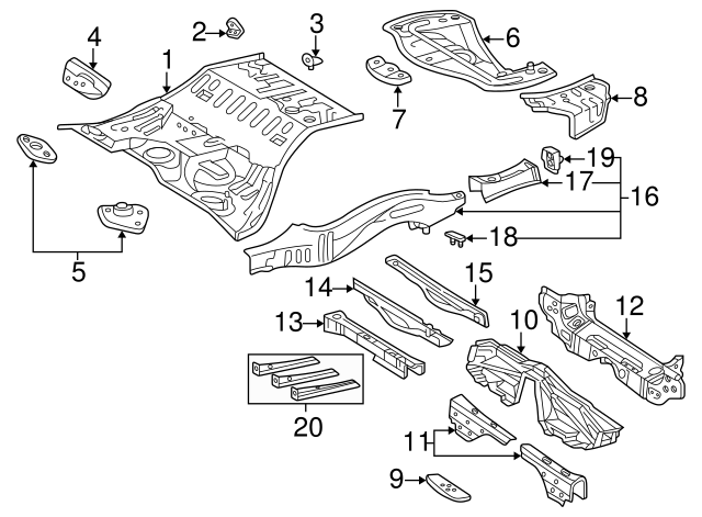 thumbnail image 2 of OEM Lexus SC430 Cargo Net - Factory Original Trunk Net 2002-2010 Models 2 of 11