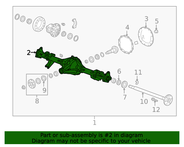 2019-2024 GM Rear Axle Housing 85656044 | GM Parts Center 