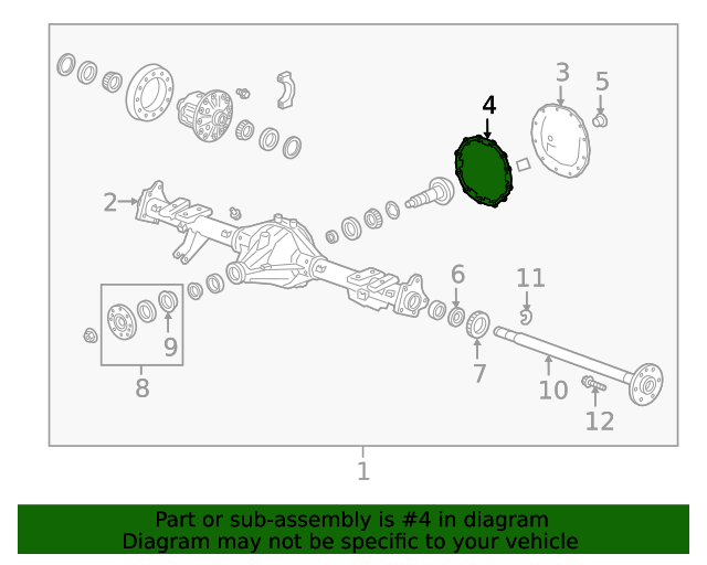 84412728 GM Rear Axle Housing Cover Gasket GM Parts Store
