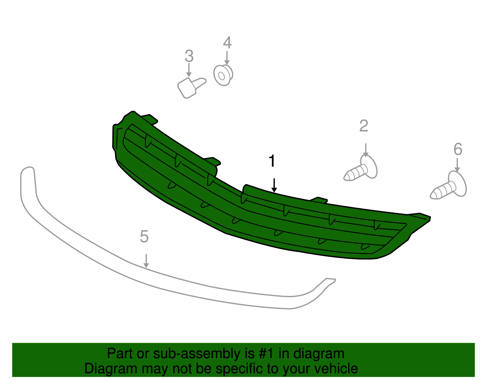 Front Lower Grille - GM (96660538)