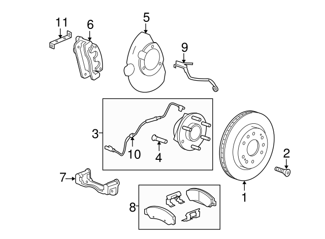 Genuine GM Disc Brake Rotor 23144340
