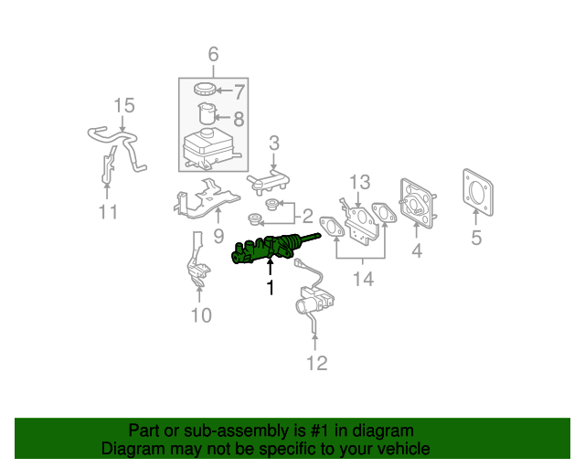 20062008 Lexus RX400h Master Cylinder 4720148190 OEM Parts Online