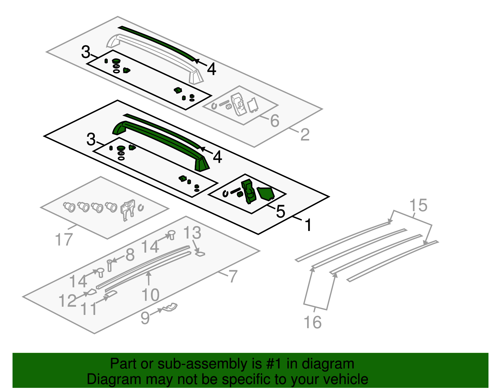 Front Rail - Volkswagen (7L6860159JQZL)