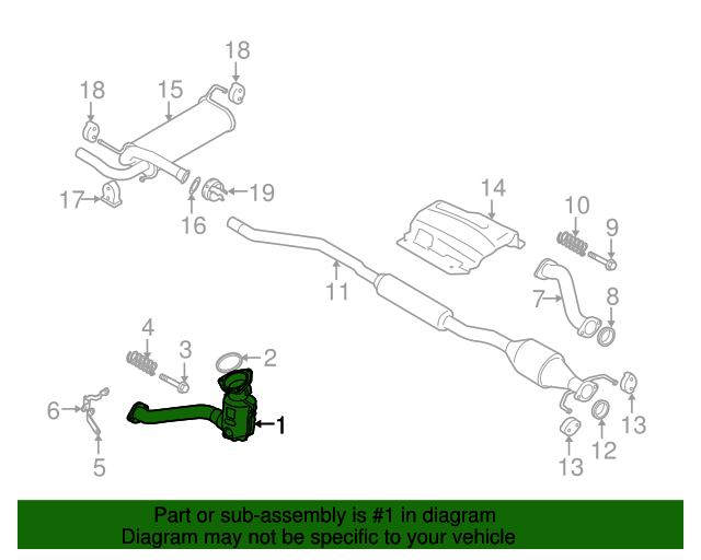 20082009 Suzuki SX4 Catalytic Converter 1419080J10 Suzuki Car Parts