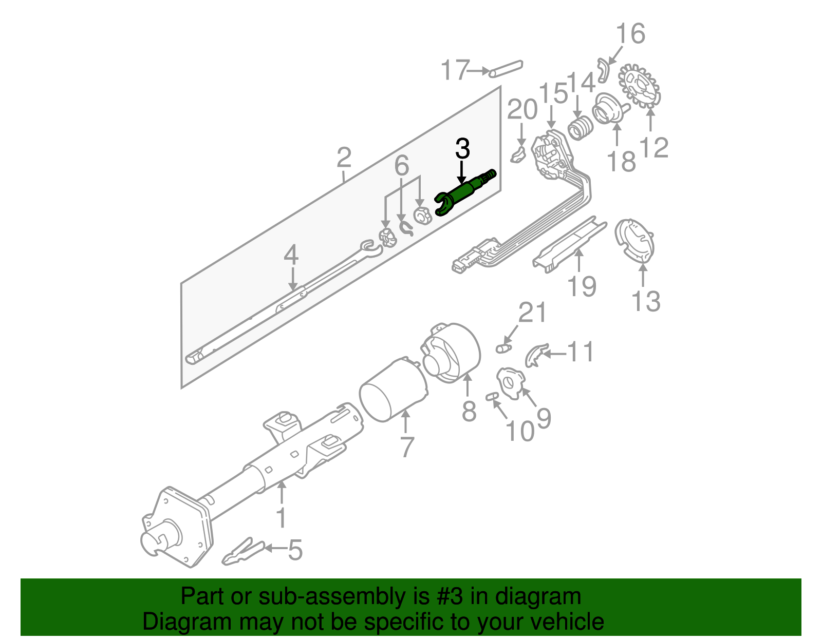 Steering Shaft - GM (7828404)