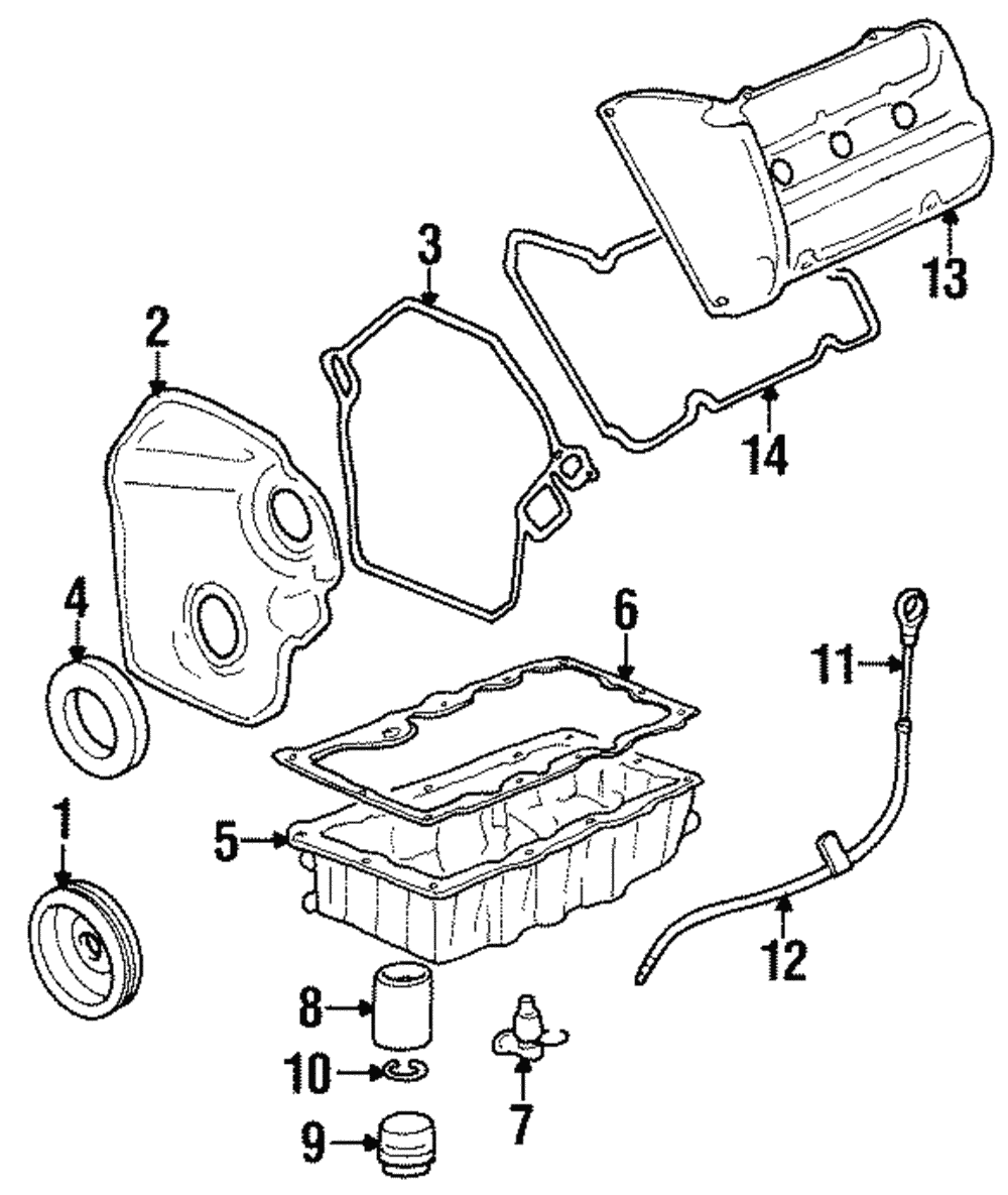 Passenger Side Camshaft Housing Gasket Kit with Gaskets - GM (12458120)
