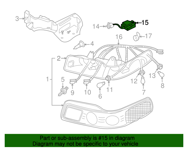 20012005 Cadillac Headlamp Igniter 16530161