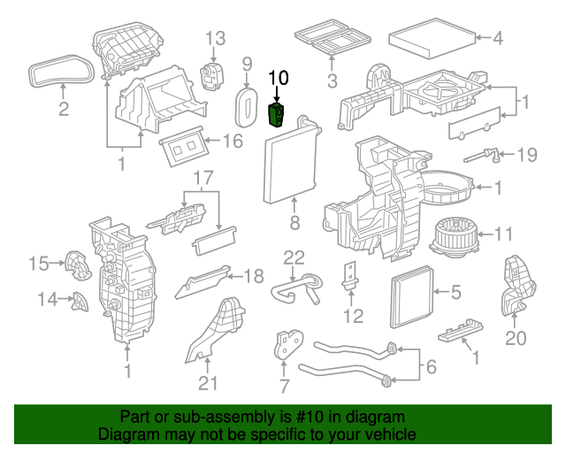 20142016 Chevrolet Spark EV Air Conditioning Evaporator Thermal