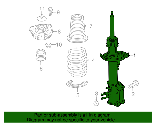 20232024 Jeep Compass Strut 68442870AC Mopar Parts Canada