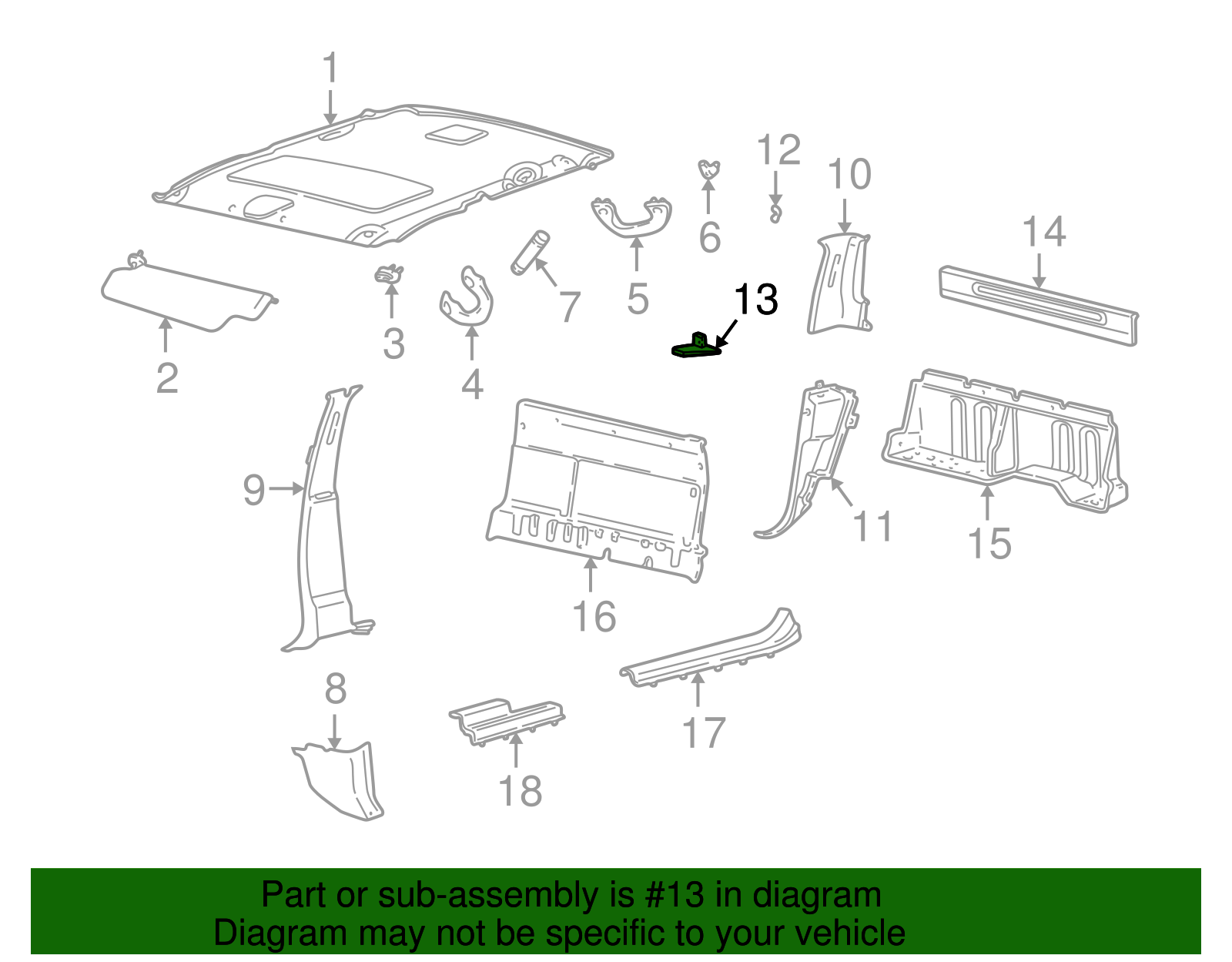 Sound Absorber - Ford (YL3Z-16311A10-AA)