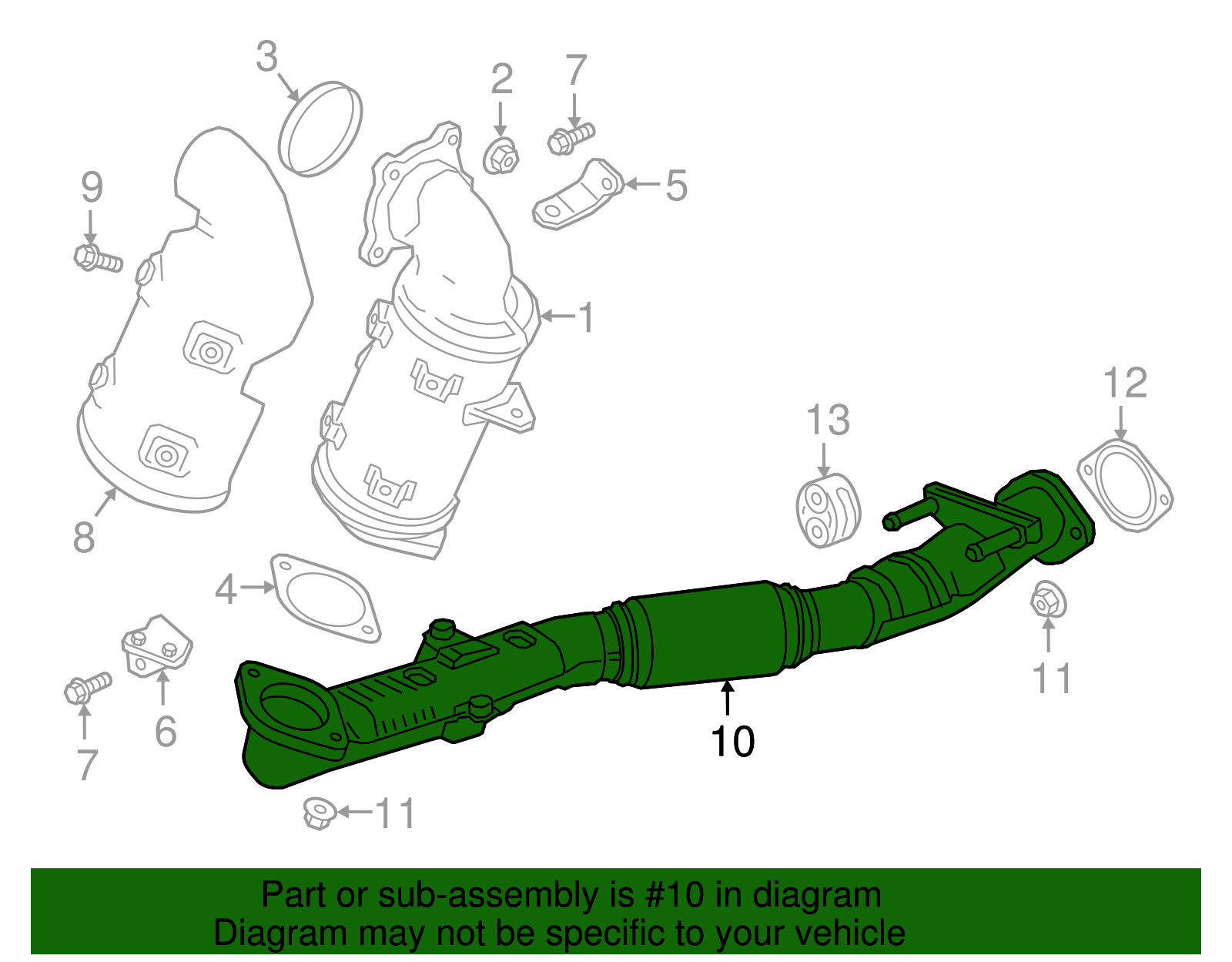 Exhaust Front Pipe - GM (84402048)