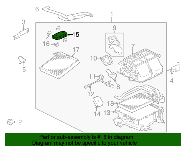 20042012 Mitsubishi Expansion Valve 7801A195 Mitsubishi Parts Central