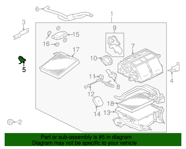 Genuine Oem Ac Heater Assembly Bracket Part Mr Fits 04 12 Mitsubishi Up To 35 Off On Every Order And Guaranteed Fit When You Enter Your Vin Mitsubishi Direct Parts