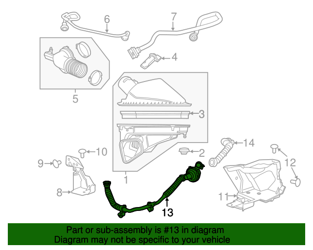 20162023 Chevrolet Camaro Air Cleaner Resonator 84281330 GM