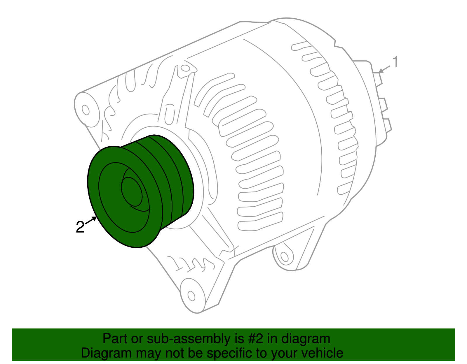 Alternator Pulley - GM (93174477)