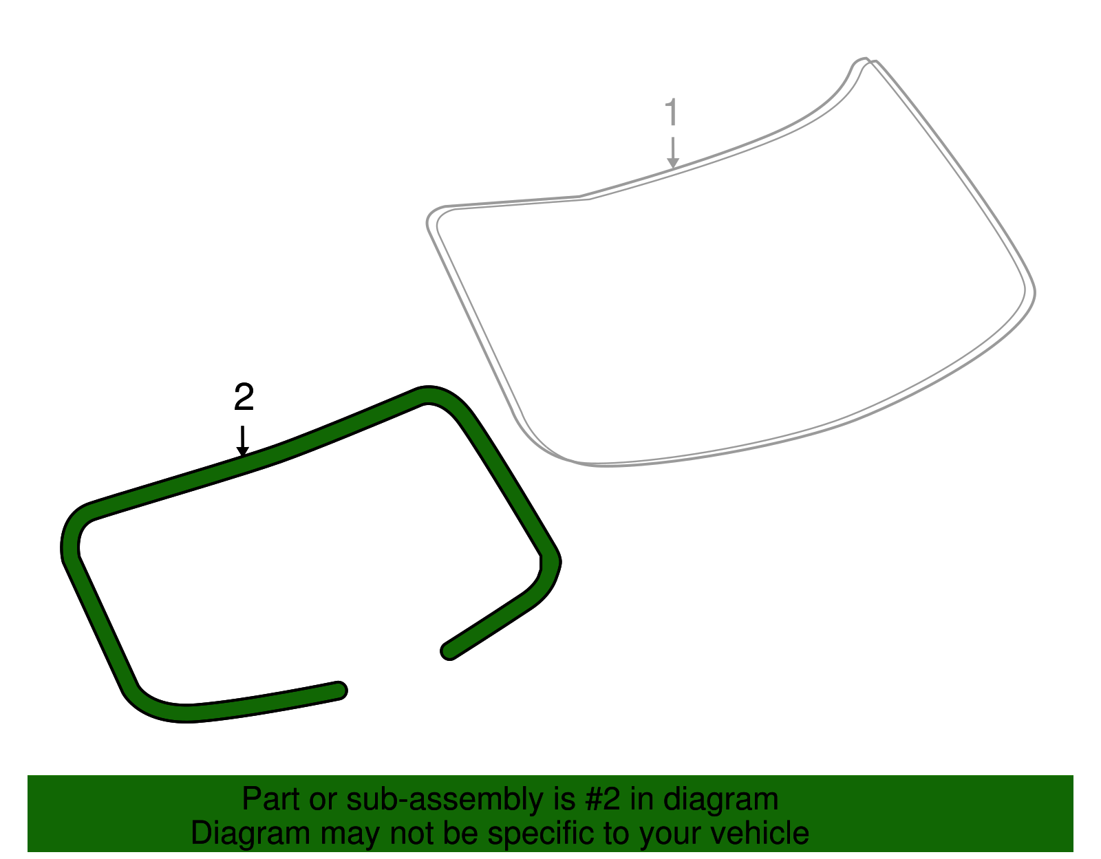Weatherstrip - GM (96832309)