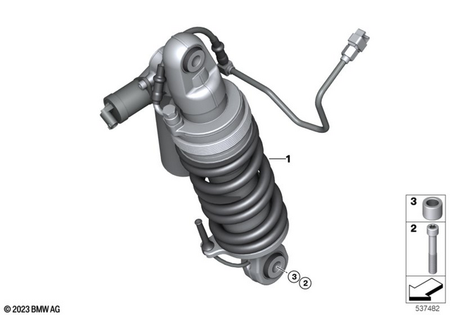 33547924086 - Suspension Strut 2022-2024 BMW-Motorrad R 1300 GS 