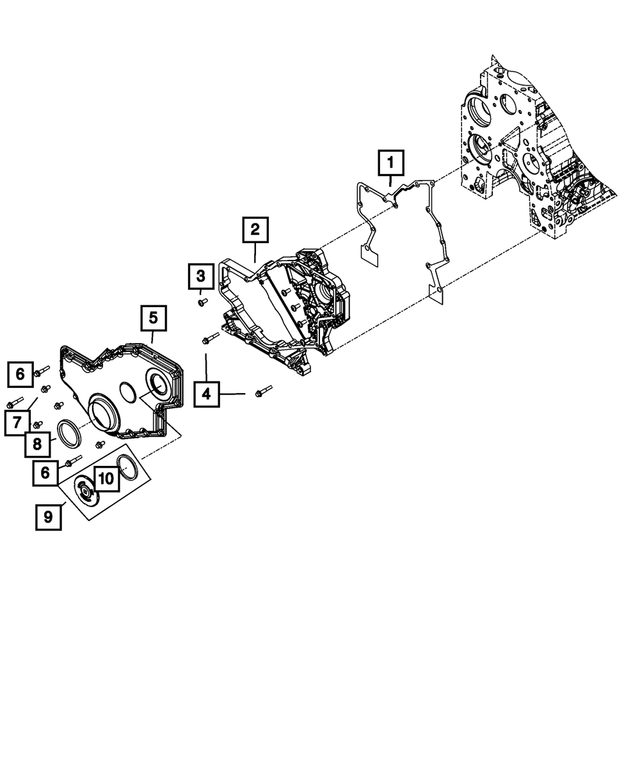 20212024 Ram Timing Case Cover 68533281AA QuirkParts