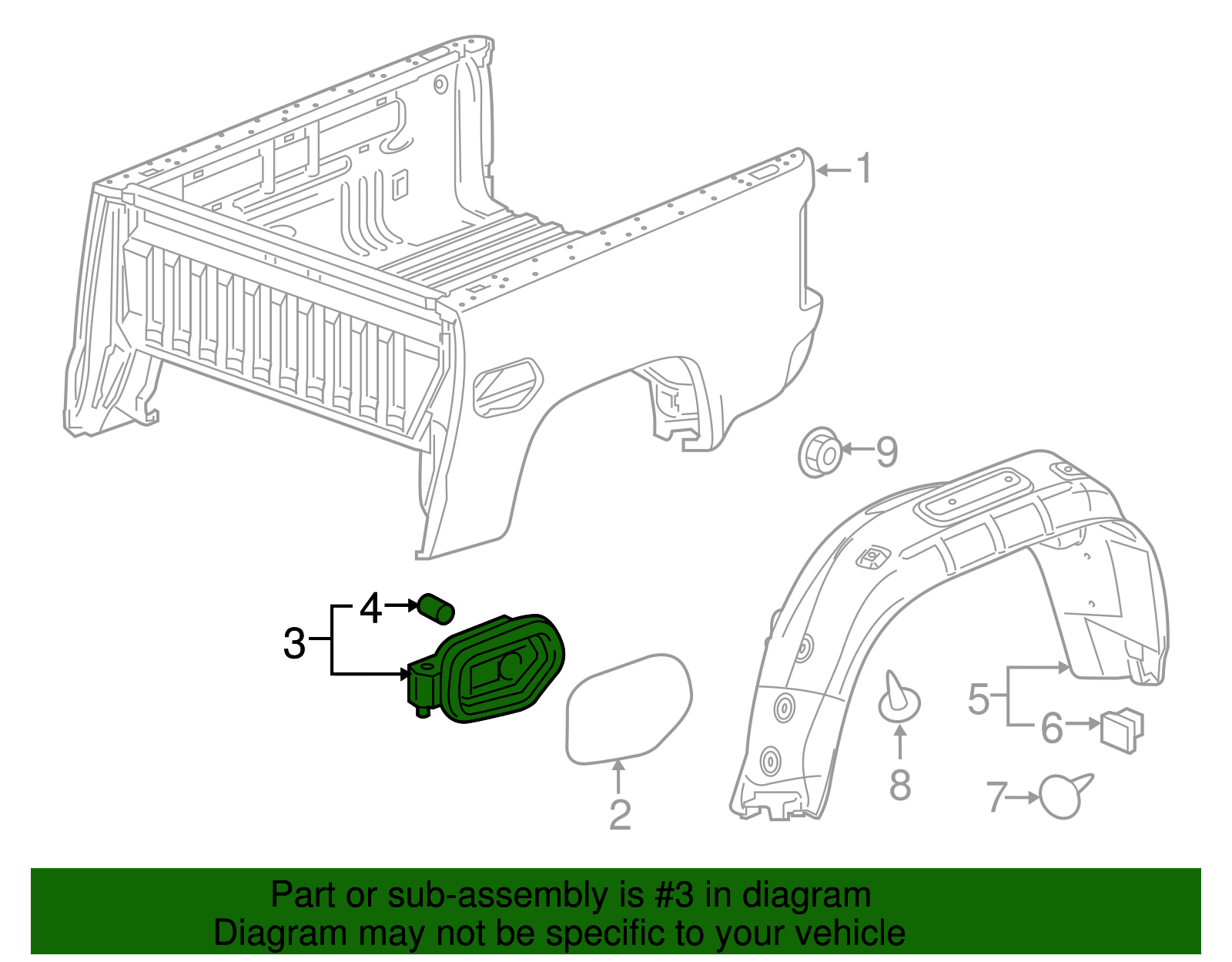 Fuel Tank Filler Pipe Housing - GM (84378814)