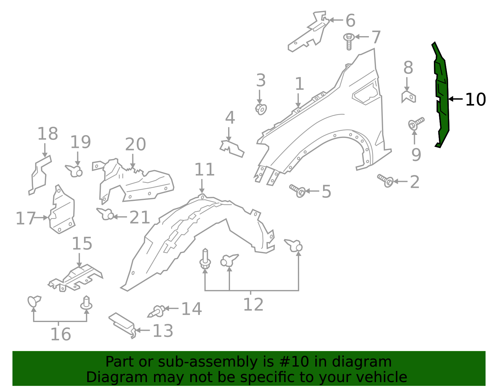 2019-2023 Ford Ranger | Rear Insulator | LB3Z-16071-A | Walls' Ford Parts