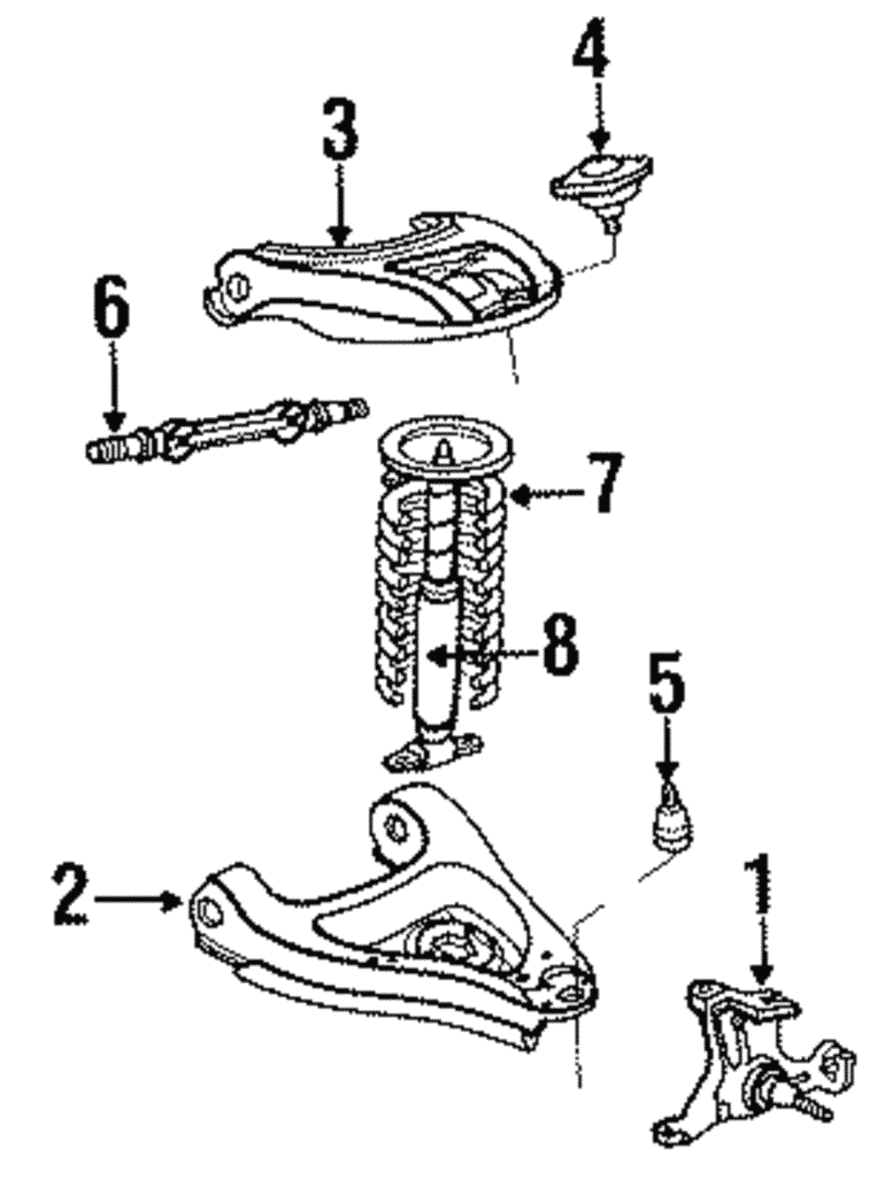 Gas Charged Front Shock Absorber - GM (88946013)