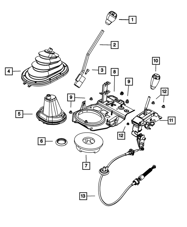 Jeep Wrangler Shift Boot 52060069AC Mopar Parts