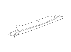 Terza Luce Stop GM Genuine Parts 39078391 – LED Con Alloggiamento Cromato E Lente Rossa – Ricambio Originale Per Auto - 2