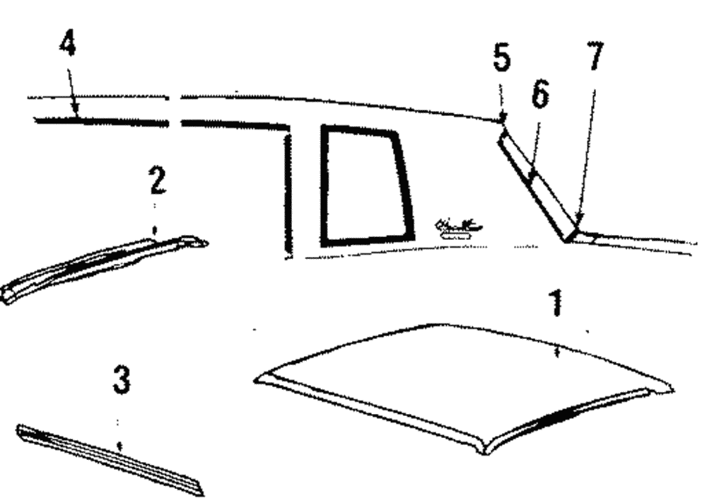 Molding, Roof Drip Front Scp - GM (20456026)