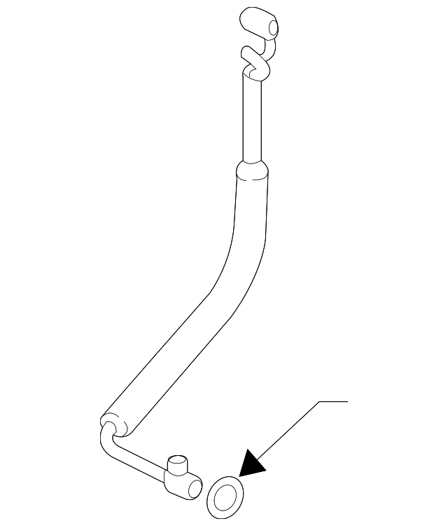 Motorcraft™ A/C Refrigerant Liquid Hose - Ford (YF-37982)