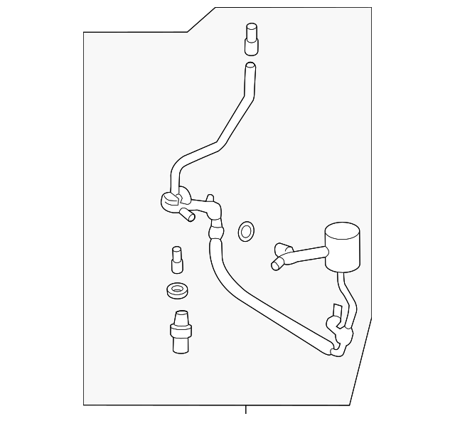 Motorcraft™ A/C Refrigerant Discharge Hose - Ford (YF-38029)