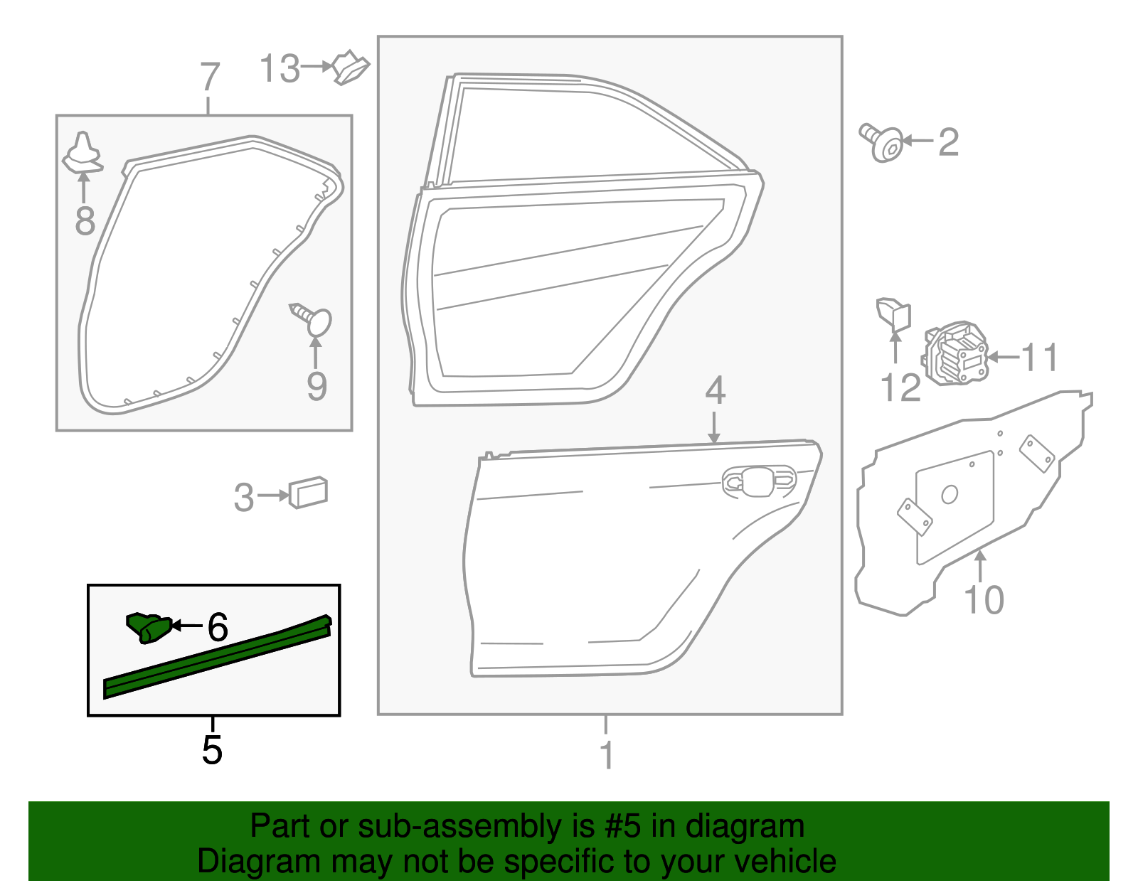 67887-06080 - High-Quality Door Seal for 2015-2017 Toyota Camry ...