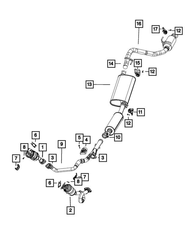 20202024 Jeep Gladiator Exhaust Support Isolator 68348753AB Mopar