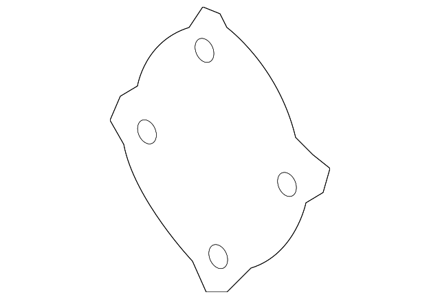 Engine Water Pump Cover - GM (90537266)
