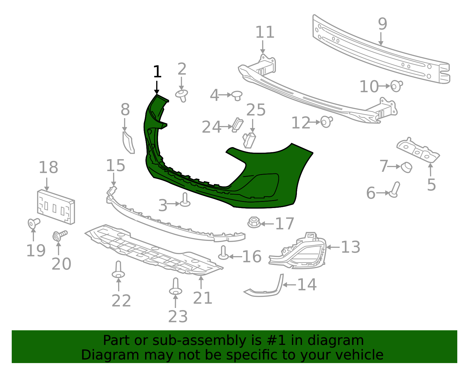 Fits For 2019-2022 Chevy Spark Front Bumper Cover Kit Assembly - Unbranded Plastic